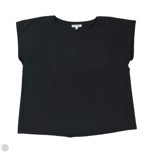 Blouse Short Sleeve By Talbots In Black, Size: L