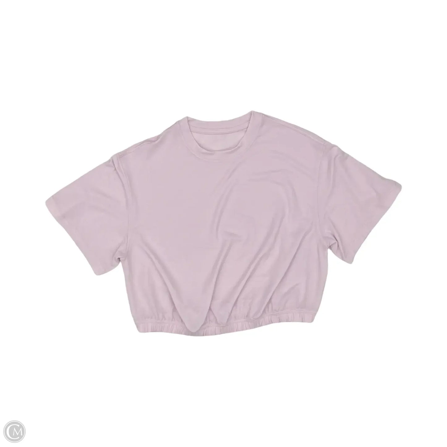 Athletic Top Short Sleeve By Lululemon In Pink, Size: Xs