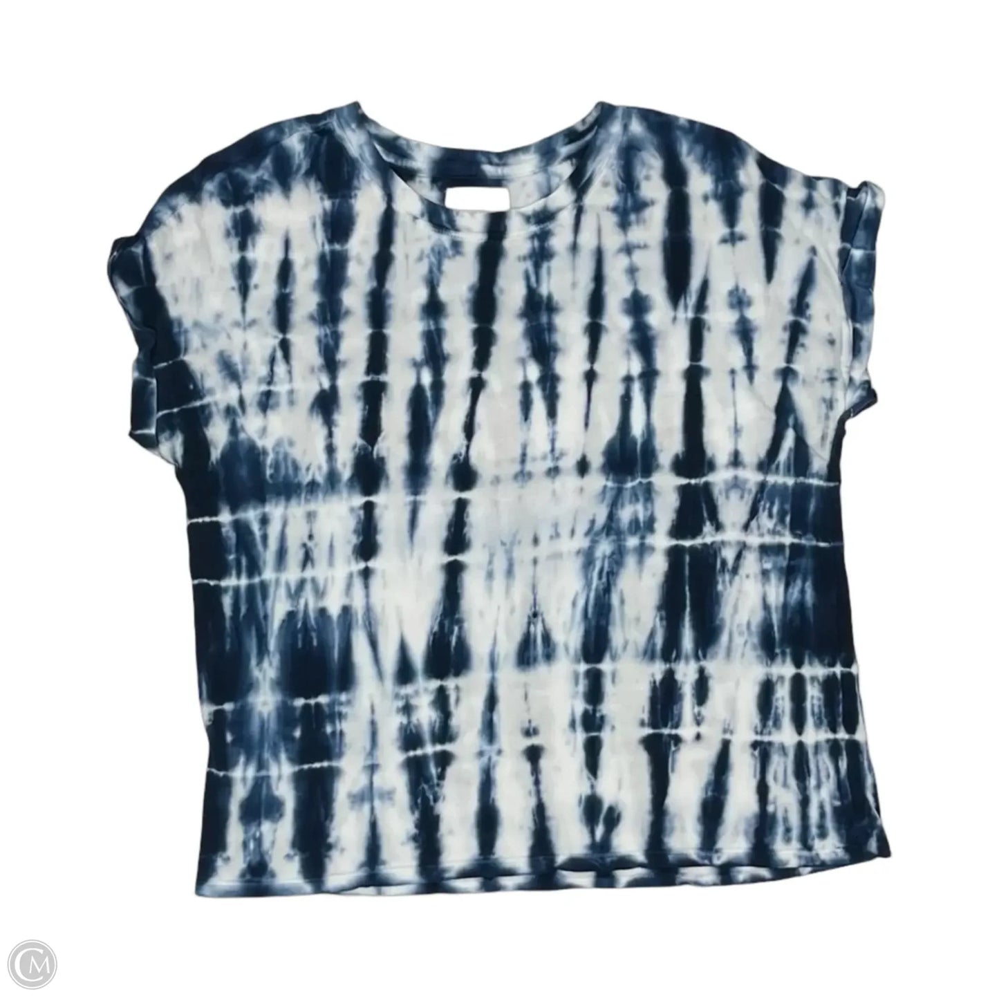 Top Short Sleeve By Lou And Grey In Blue & White, Size: S