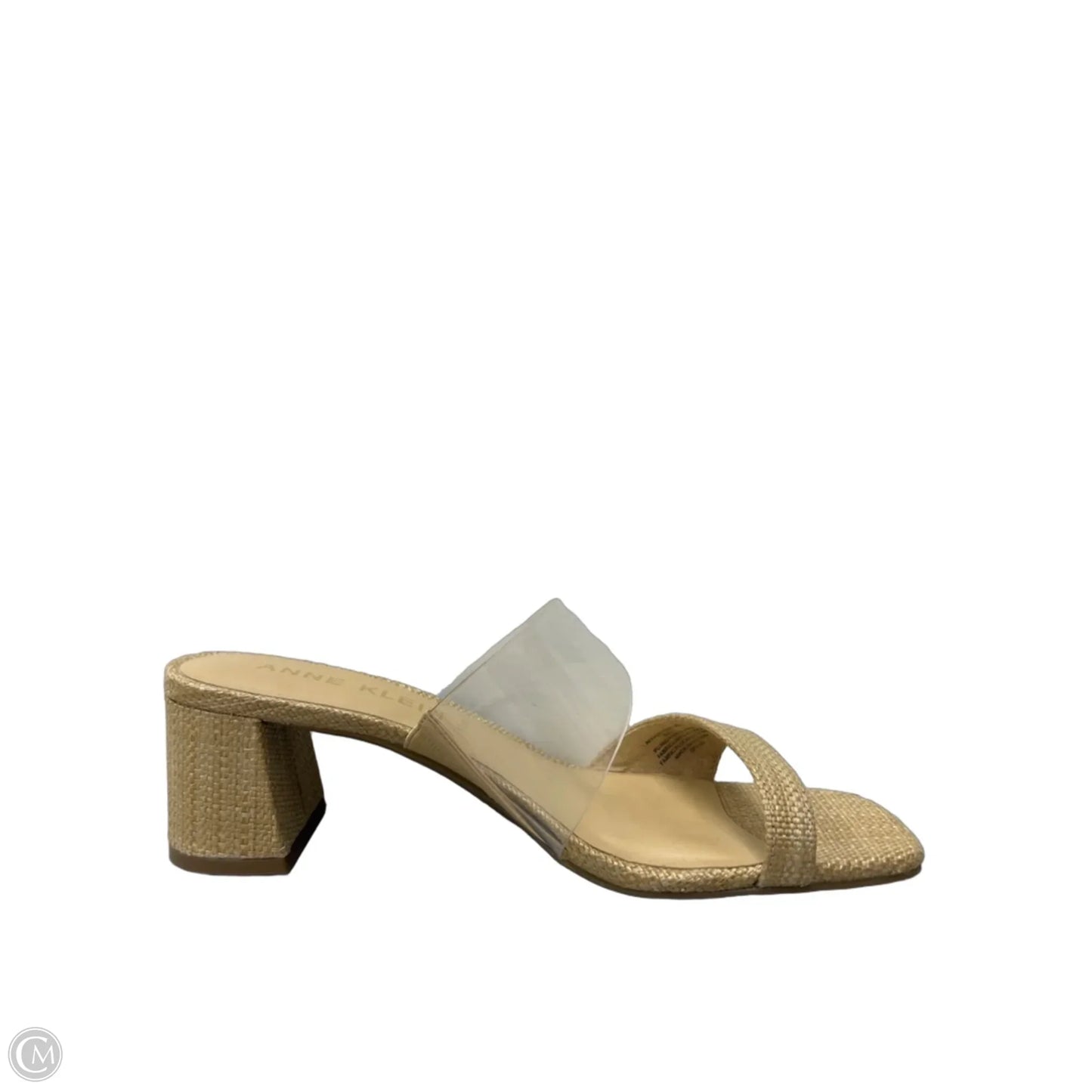 Sandals Heels Block By Anne Klein In Tan, Size: 8