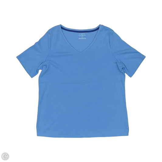 Top Short Sleeve By Talbots In Blue, Size: 1x
