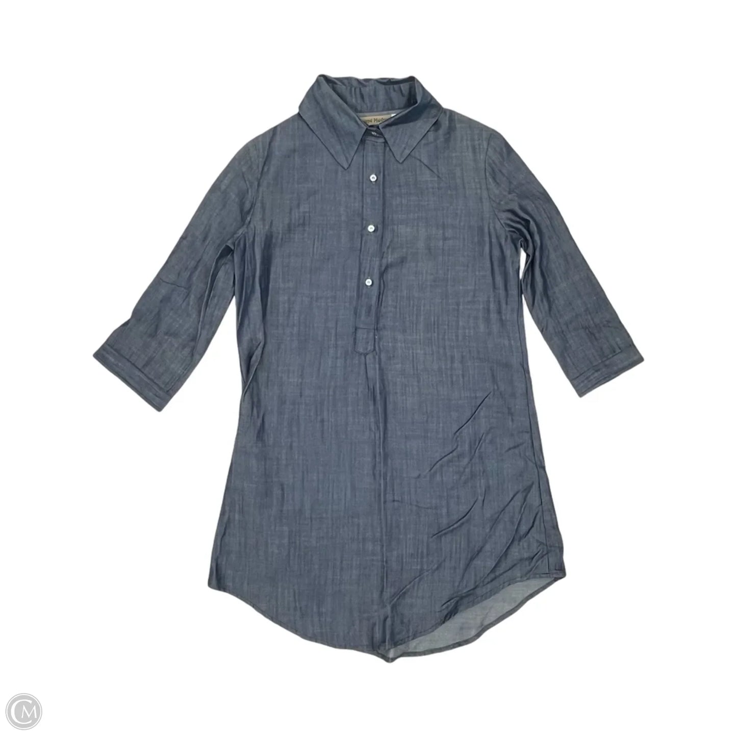 Dress Casual Short By Clothes Mentor In Blue Denim, Size: M