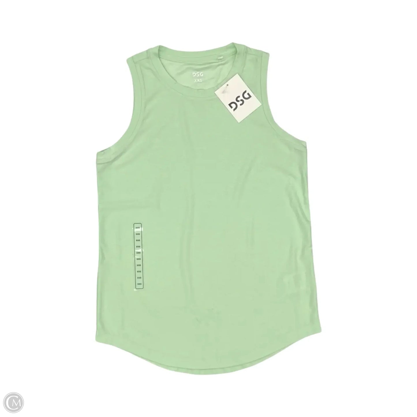 Athletic Tank Top By Dsg Outerwear In Green, Size: Xxs