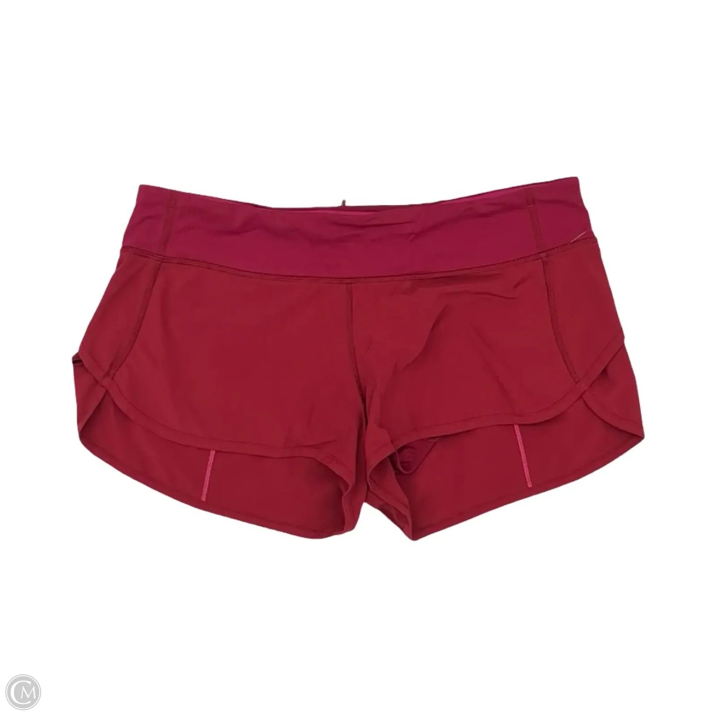 Athletic Shorts By Lululemon In Red, Size: M