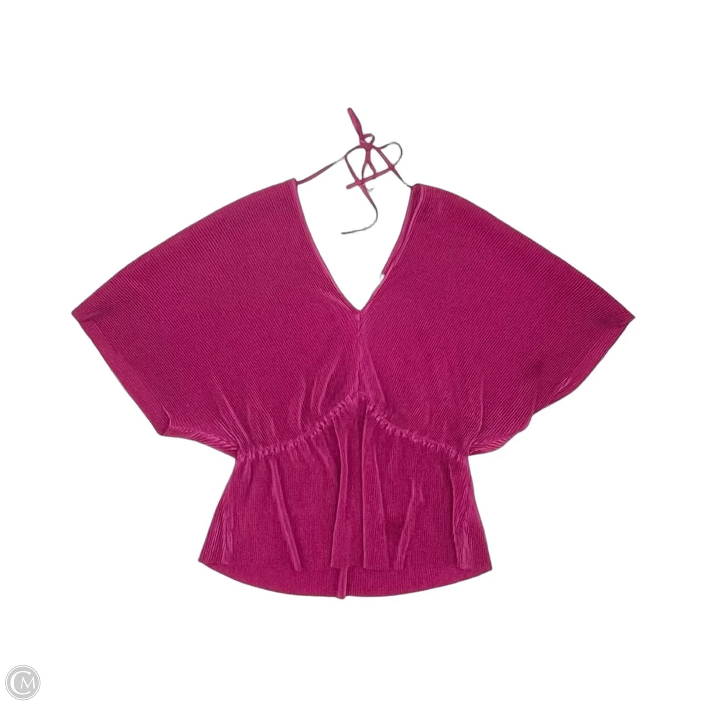 Blouse Short Sleeve By Ro & De In Pink, Size: Xs