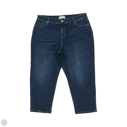 Jeans Cropped By Lane Bryant In Blue Denim, Size: 14