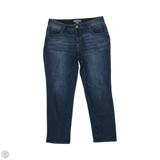 Jeans Wide Leg By Democracy In Blue Denim, Size: 16