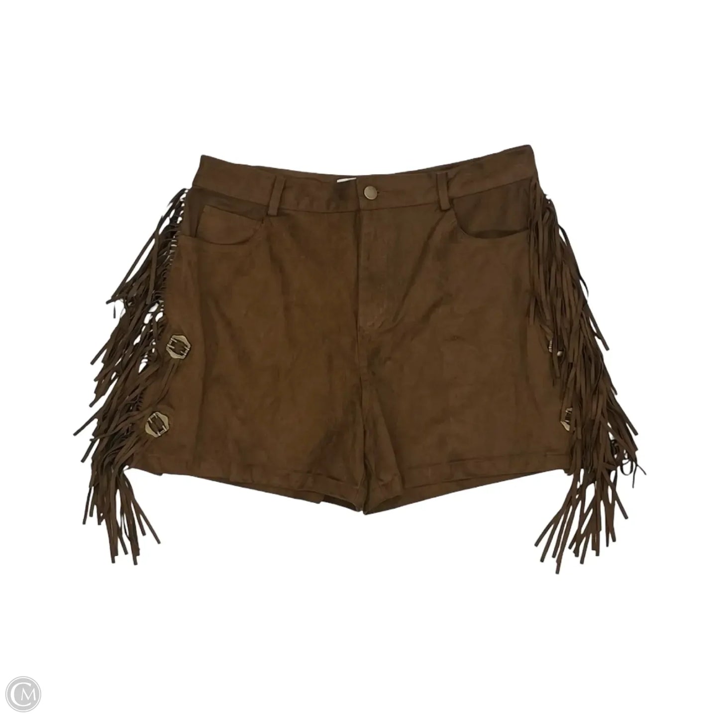 Shorts By Clothes Mentor In Brown, Size: L