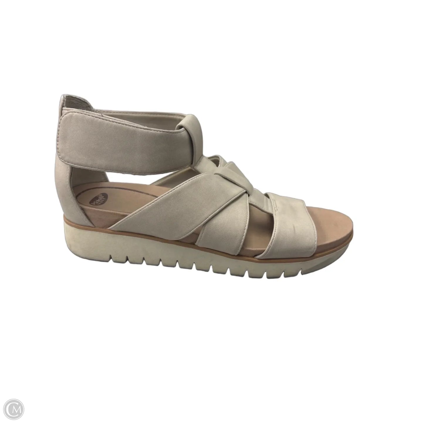 Sandals Heels Wedge By Dr Scholls In Cream, Size: 8