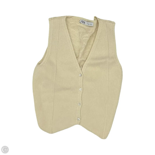 Vest Sweater By Zara In Cream, Size: S
