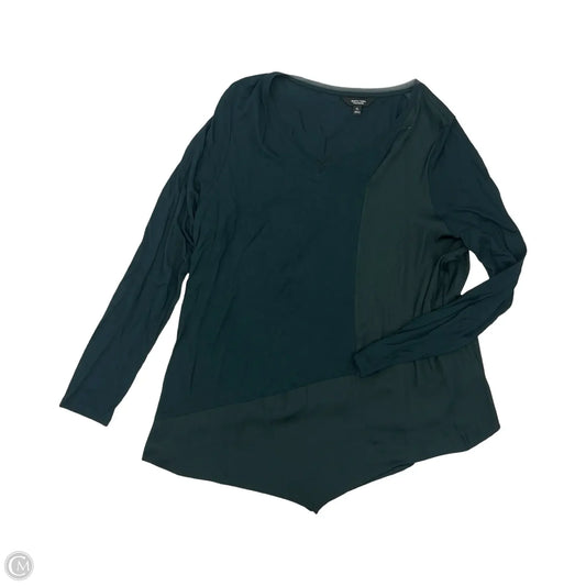 Top Long Sleeve By Simply Vera In Green, Size: Xl
