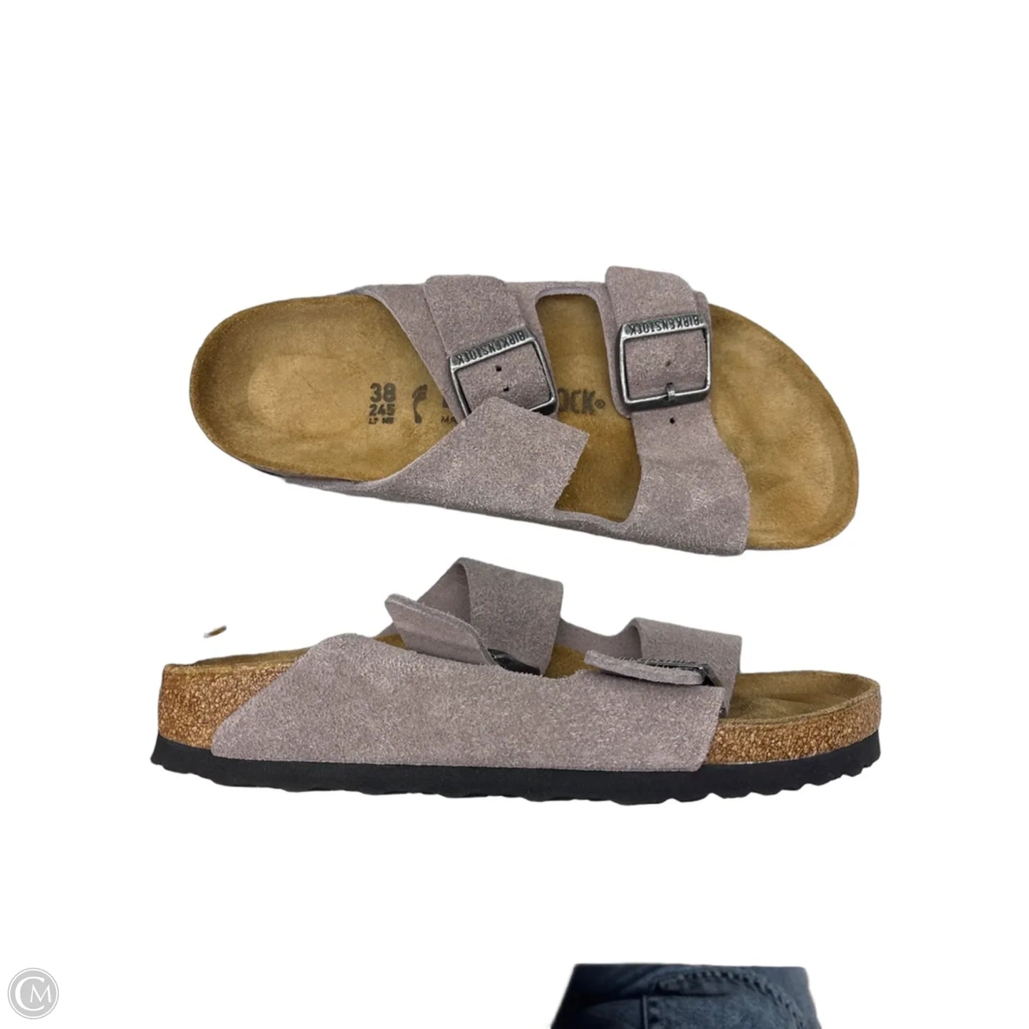 Sandals Flats By Birkenstock In Taupe, Size: 7
