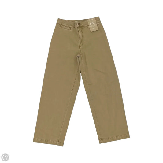 Jeans Wide Leg By Madewell In Tan, Size: 0petite