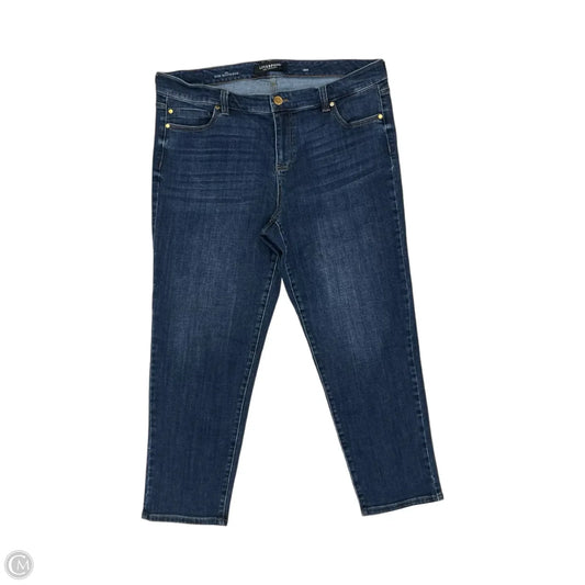 Jeans Straight By Liverpool In Blue Denim, Size: 18w
