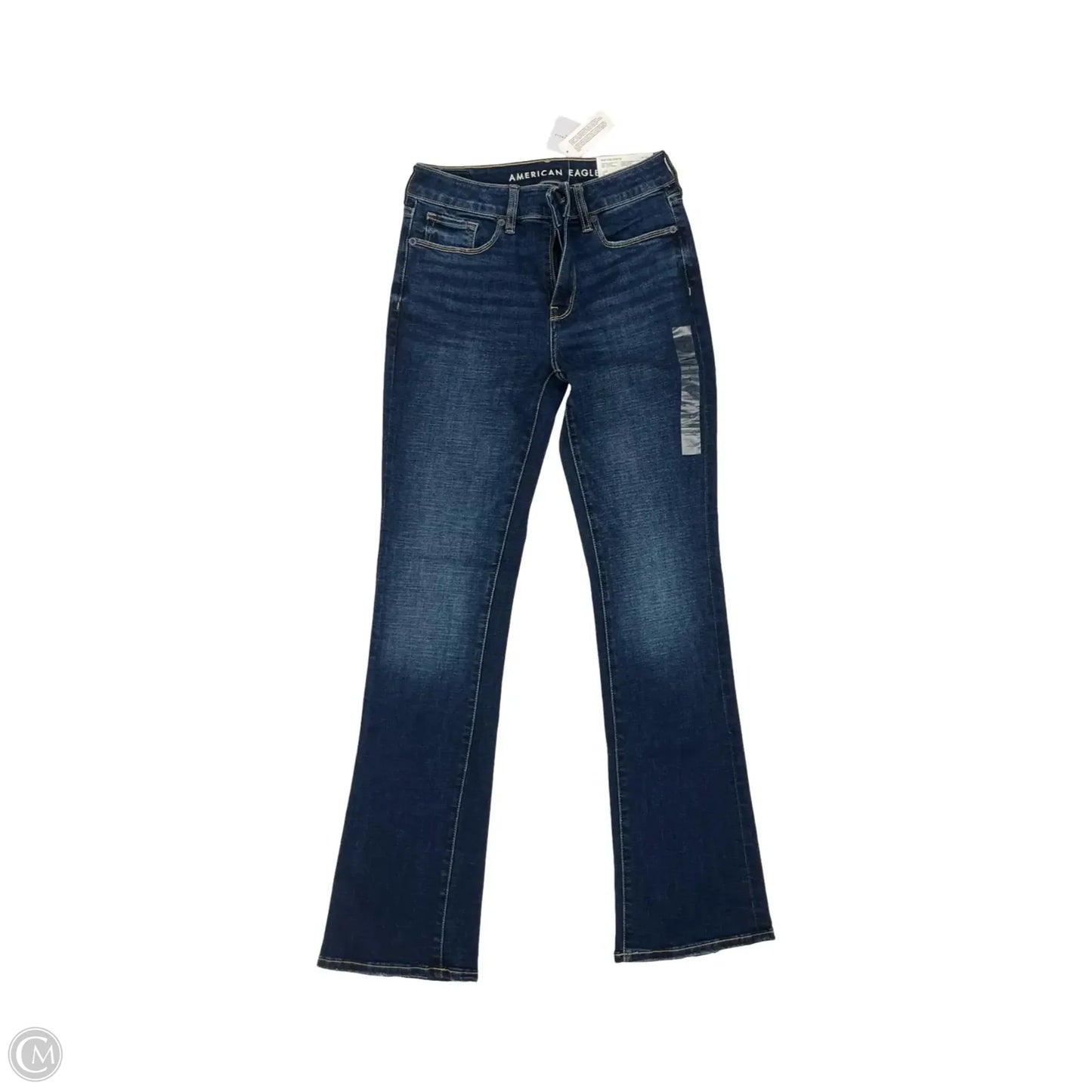 Jeans Flared By American Eagle In Blue Denim, Size: 2