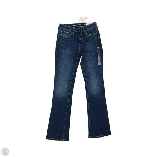 Jeans Flared By American Eagle In Blue Denim, Size: 2