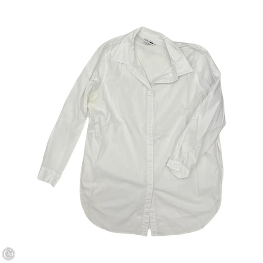 Blouse Long Sleeve By Fashion Nova In White, Size: 2x