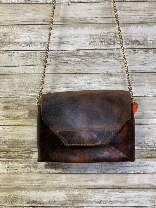 Crossbody Leather By Cmb In Brown, Size:Medium