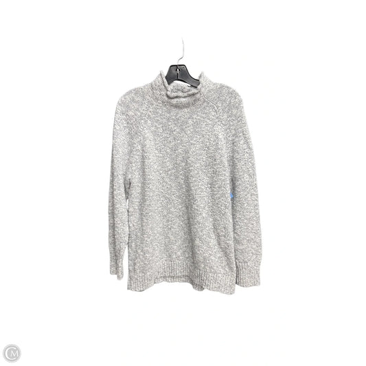 Sweater By L.l. Bean In Grey & White, Size: Xl