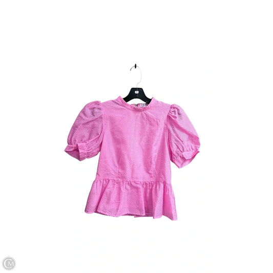 Top Short Sleeve By Tcec In Pink, Size: S