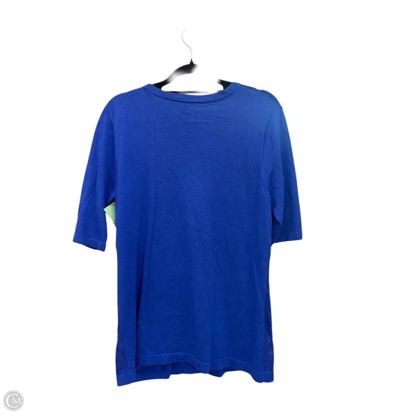 Blouse Short Sleeve By Talbots In Blue, Size: M