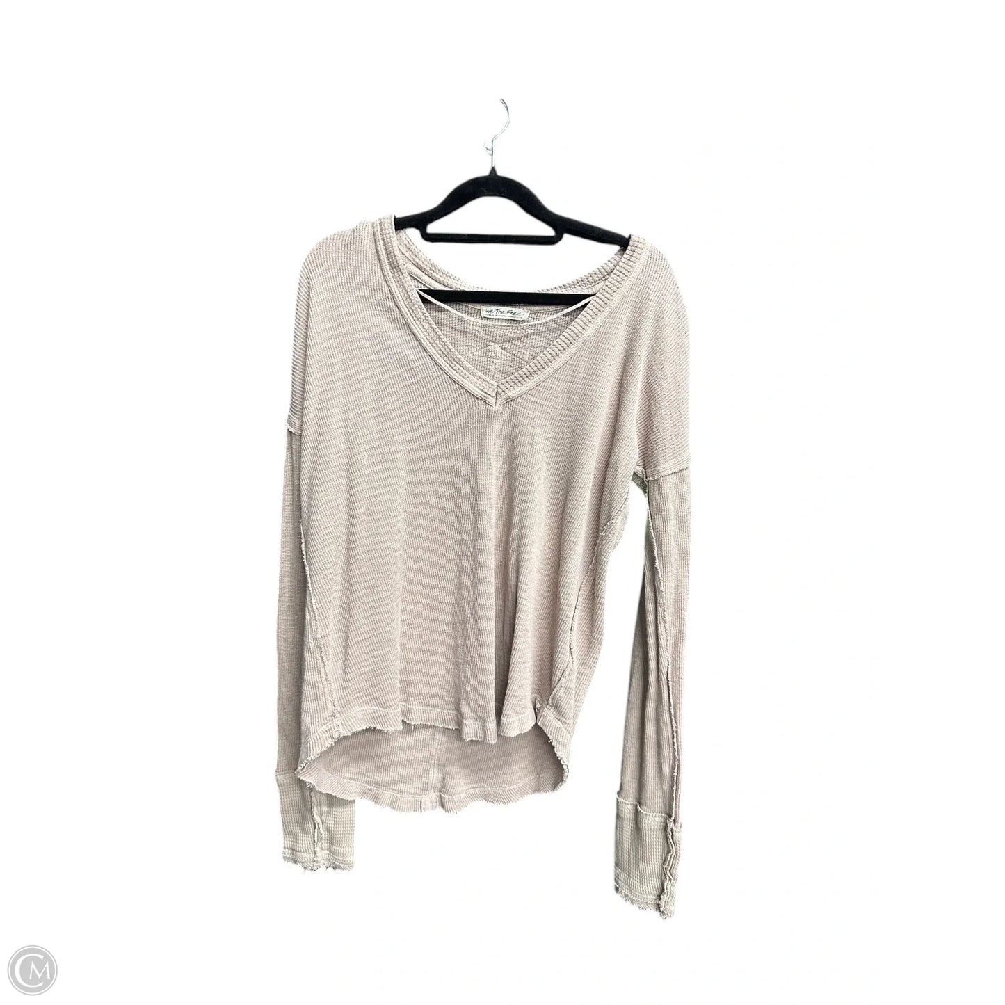 Top Long Sleeve Basic By We The Free In Taupe, Size: M