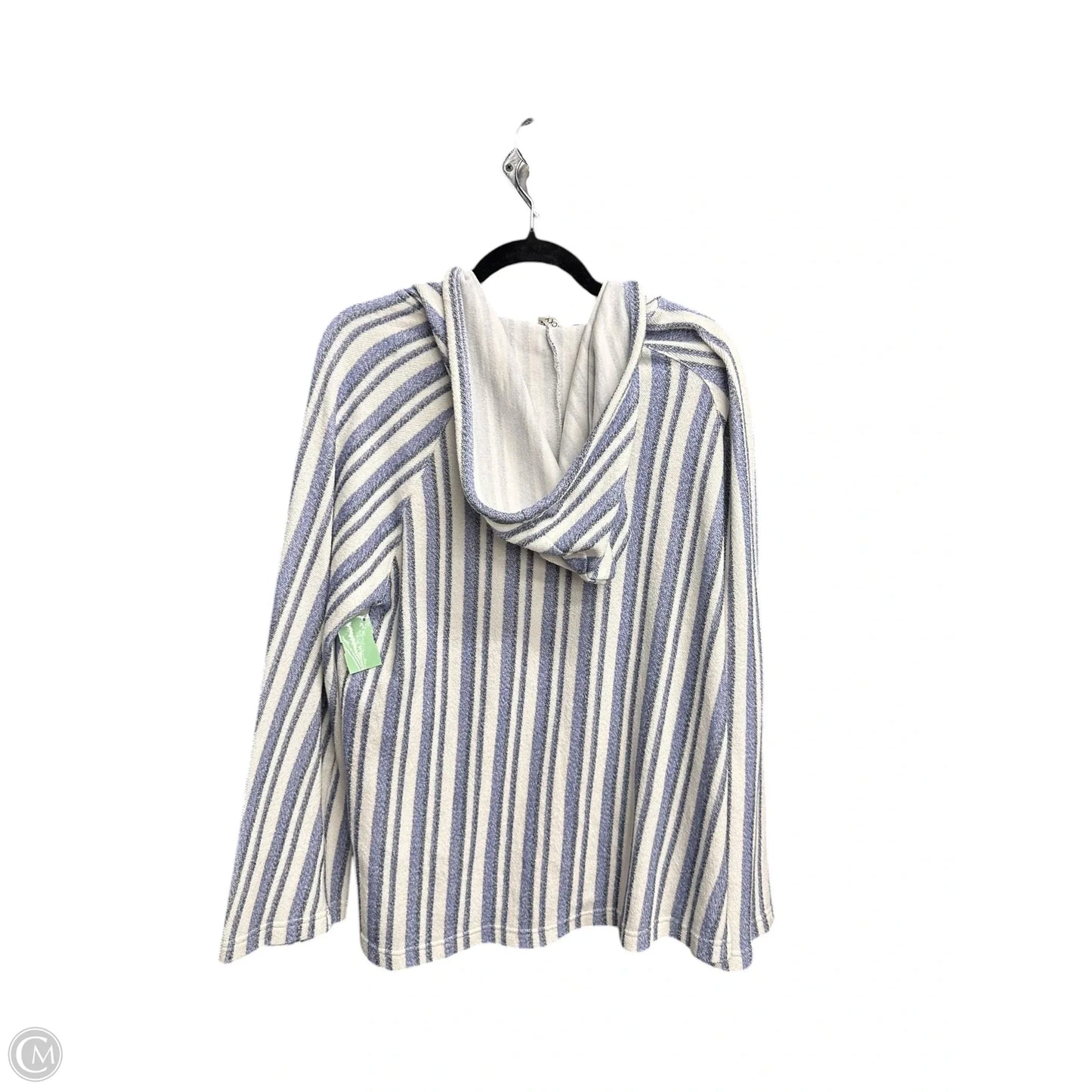 Sweatshirt Hoodie By Roxy In Striped Pattern, Size: L