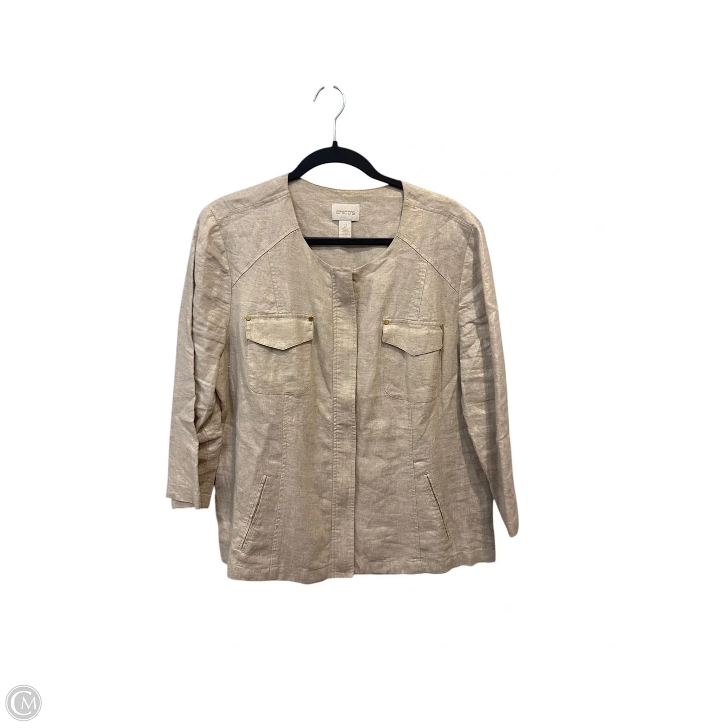 Jacket Other By Chicos In Beige, Size: L