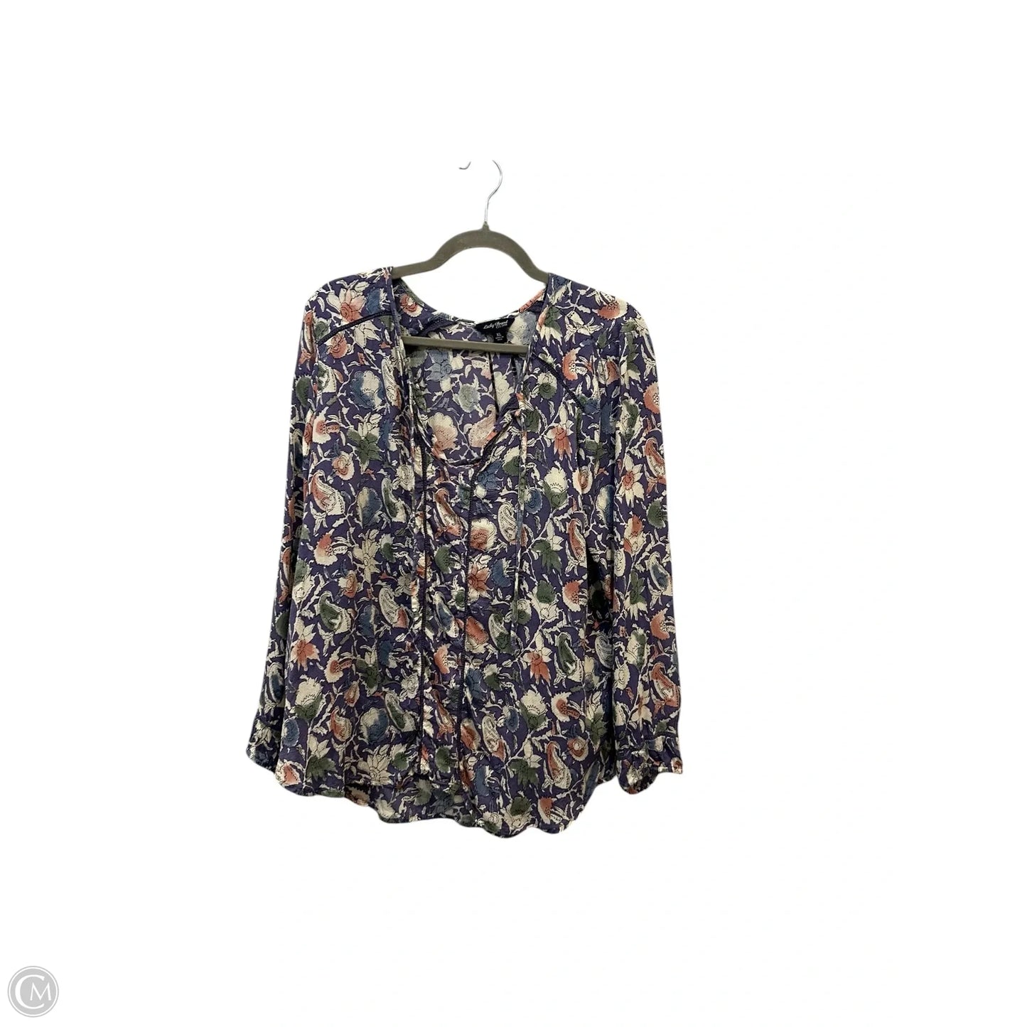 Top Long Sleeve By Lucky Brand In Purple, Size: Xl