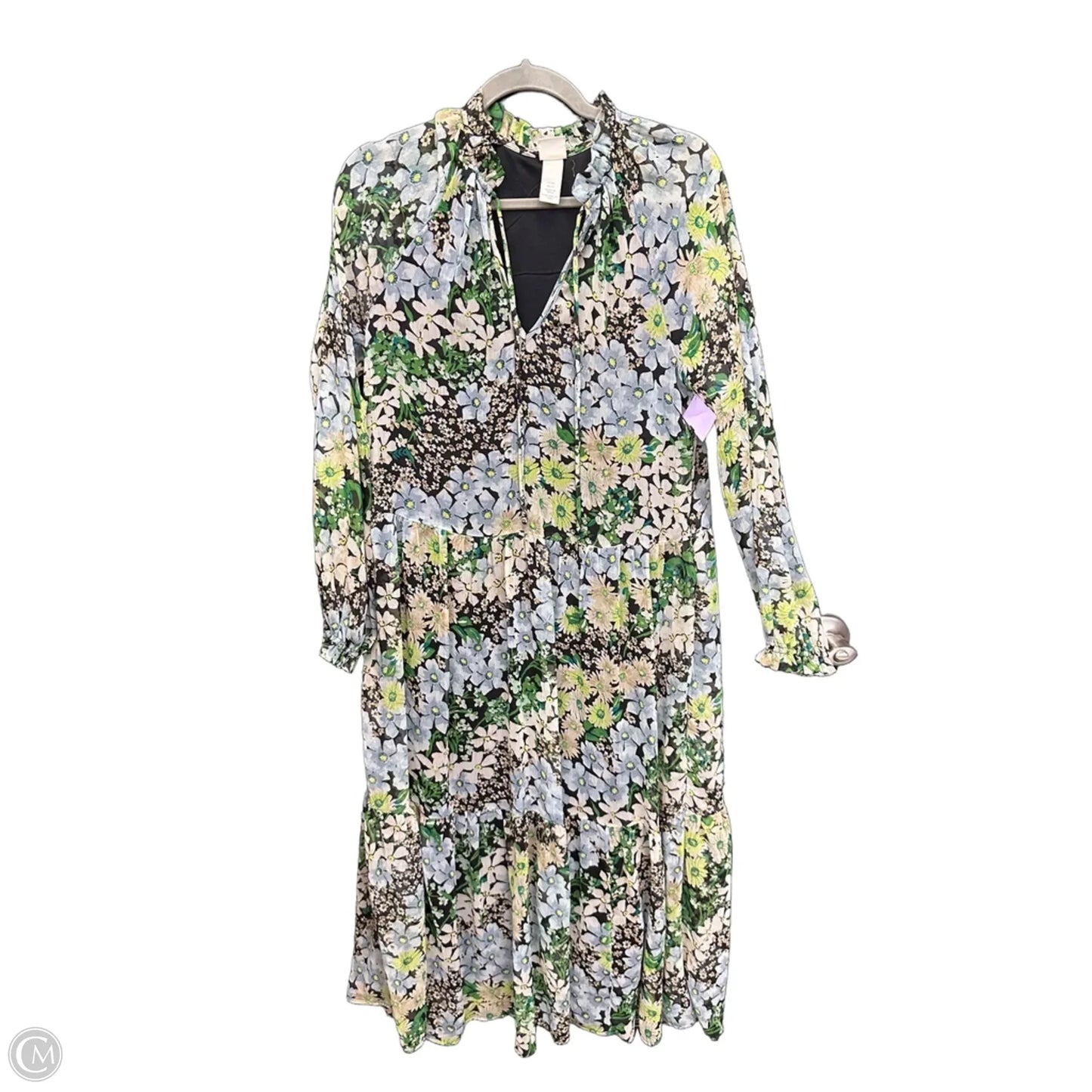 Dress Casual Maxi By H&m In Floral Print, Size: Xs