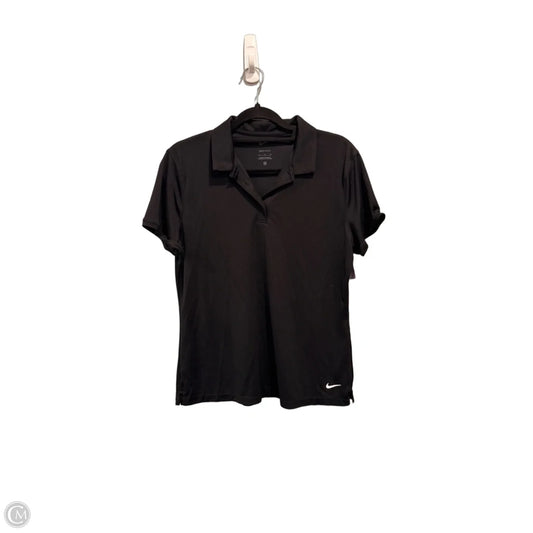 Athletic Top Short Sleeve By Nike Apparel In Black, Size: L