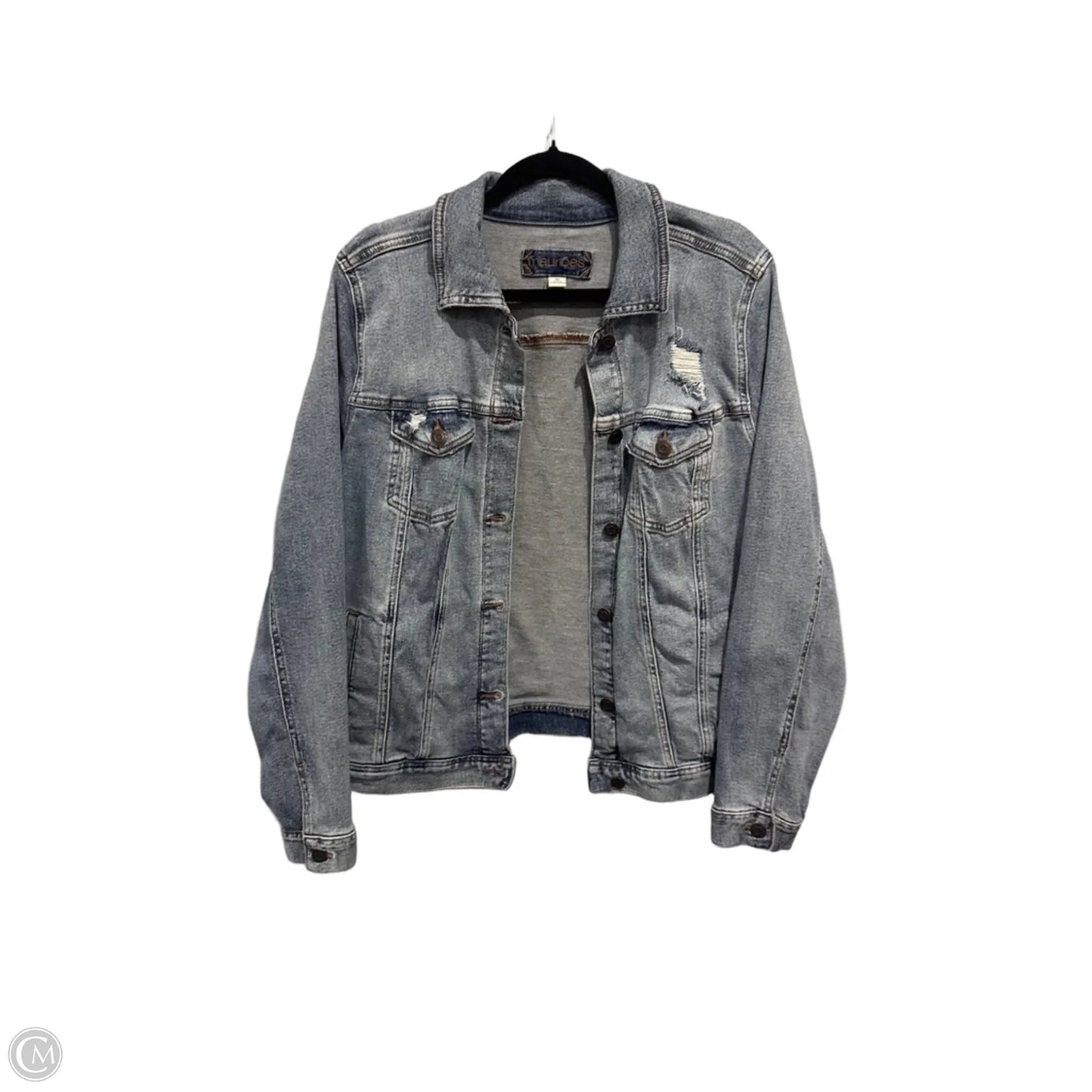 Jacket Denim By Maurices In Blue Denim, Size: M