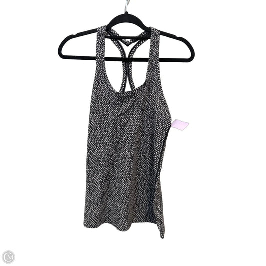 Athletic Tank Top By Lululemon In Black & White, Size: M