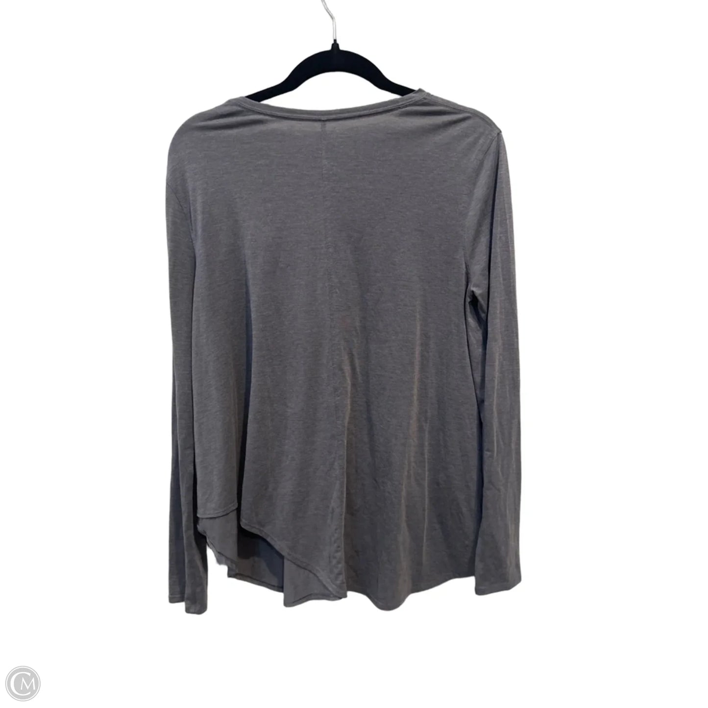 Athletic Top Long Sleeve Crewneck By Lululemon In Grey, Size: S