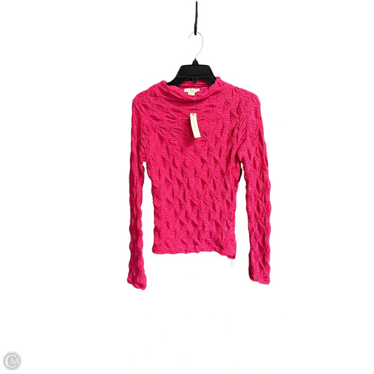 Top Long Sleeve By Maeve In Pink, Size: M
