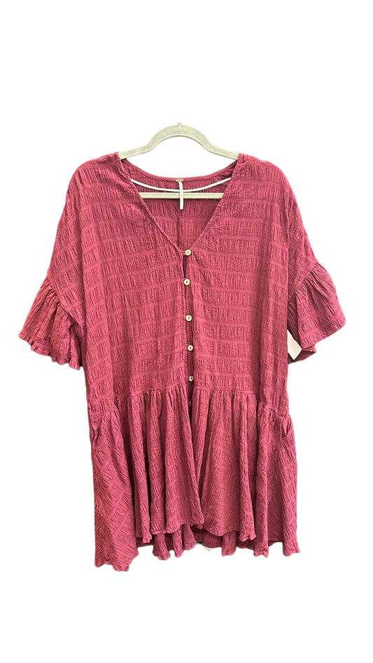 Red Dress Casual Short Free People, Size Xs