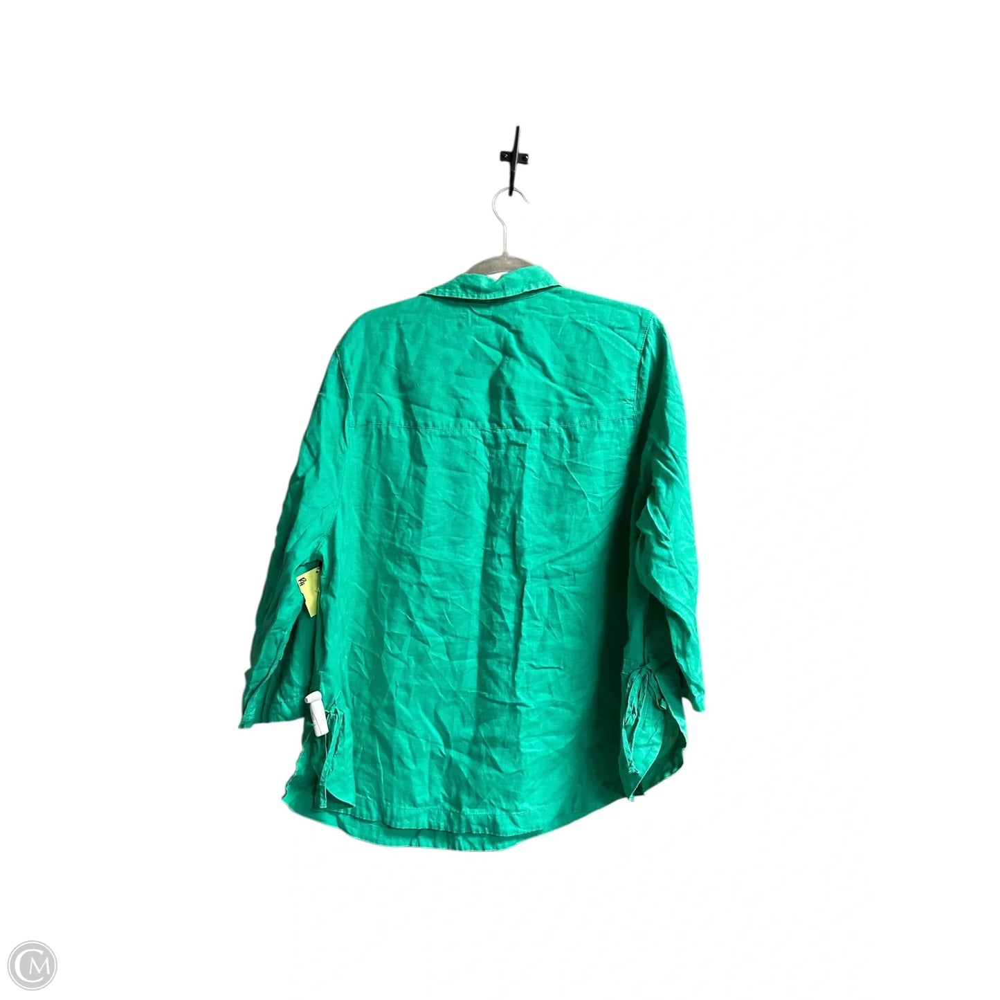 Top Long Sleeve By Isaac Mizrahi In Green, Size: Xl