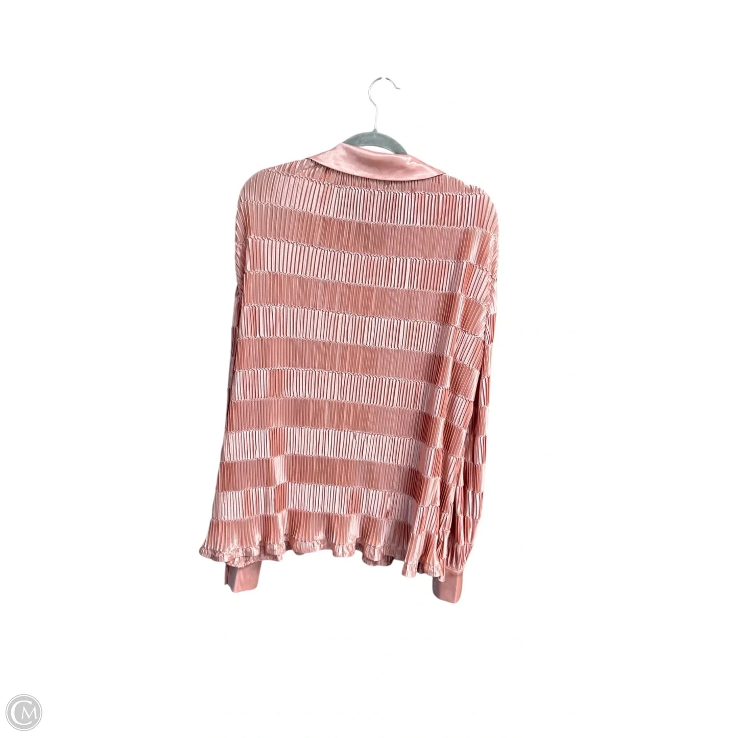 Top Long Sleeve By Versona In Pink, Size: M