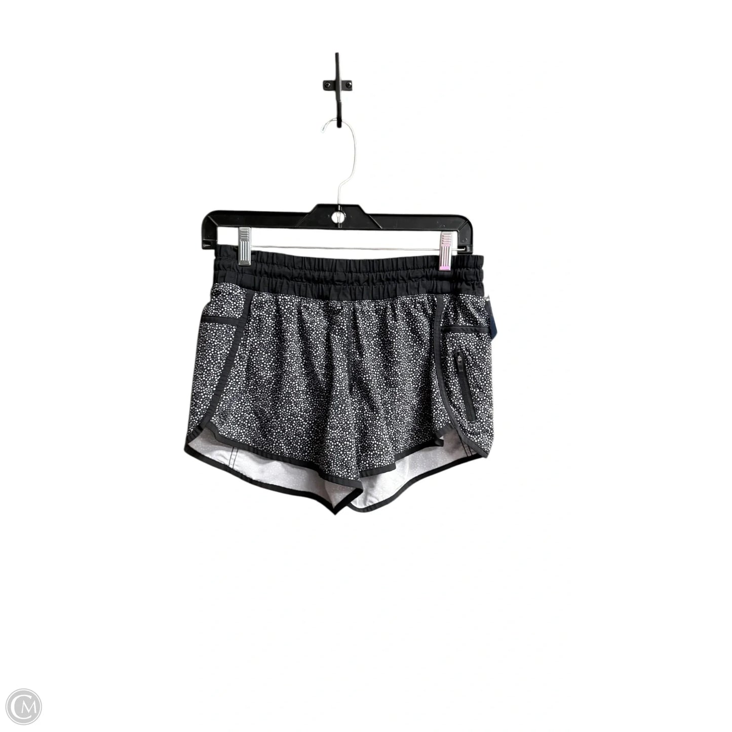 Athletic Shorts By Lululemon In Black & White, Size: S