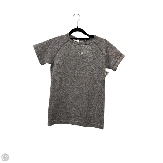 Athletic Top Short Sleeve By Clothes Mentor In Grey, Size: M
