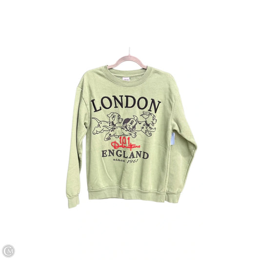 Sweatshirt Crewneck By Disney In Green, Size: M