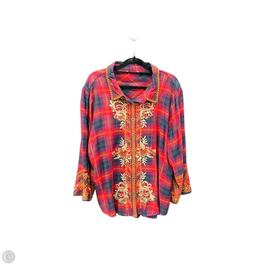 Top Long Sleeve By Clothes Mentor In Floral Print, Size: L
