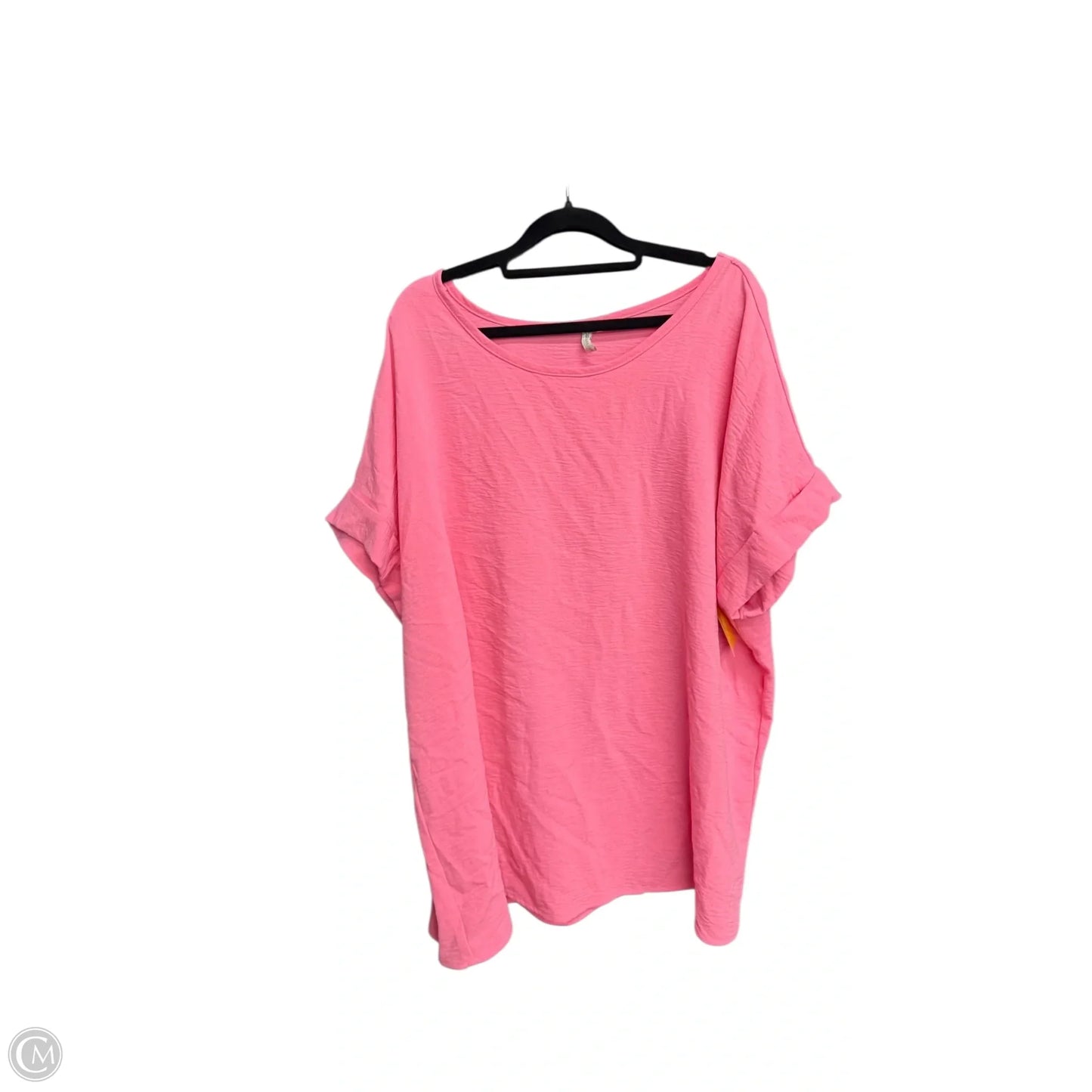 Top Short Sleeve By Cato In Pink, Size: 2x