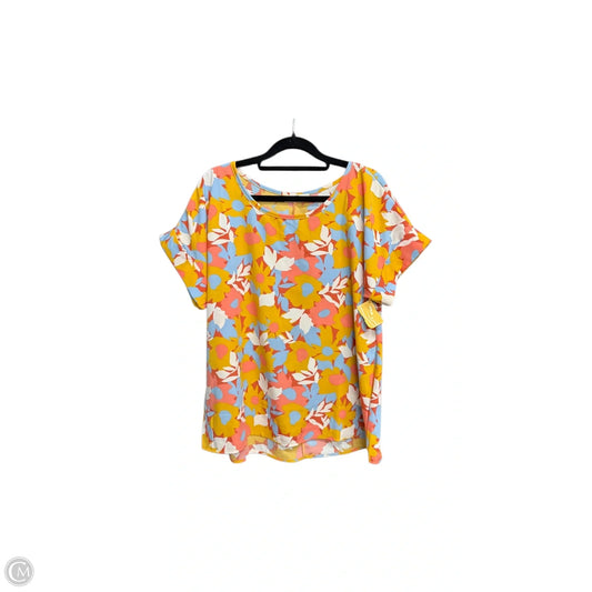 Top Short Sleeve By Entro In Floral Print, Size: M