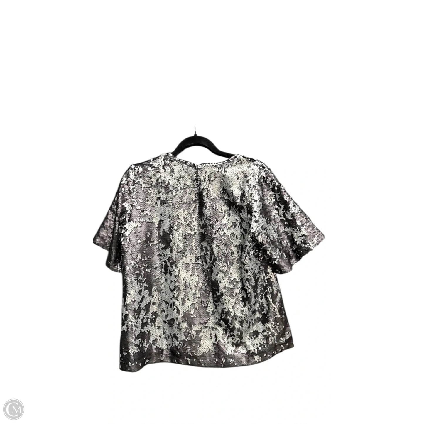 Top Short Sleeve By Buddy Love In Black & Silver, Size: S