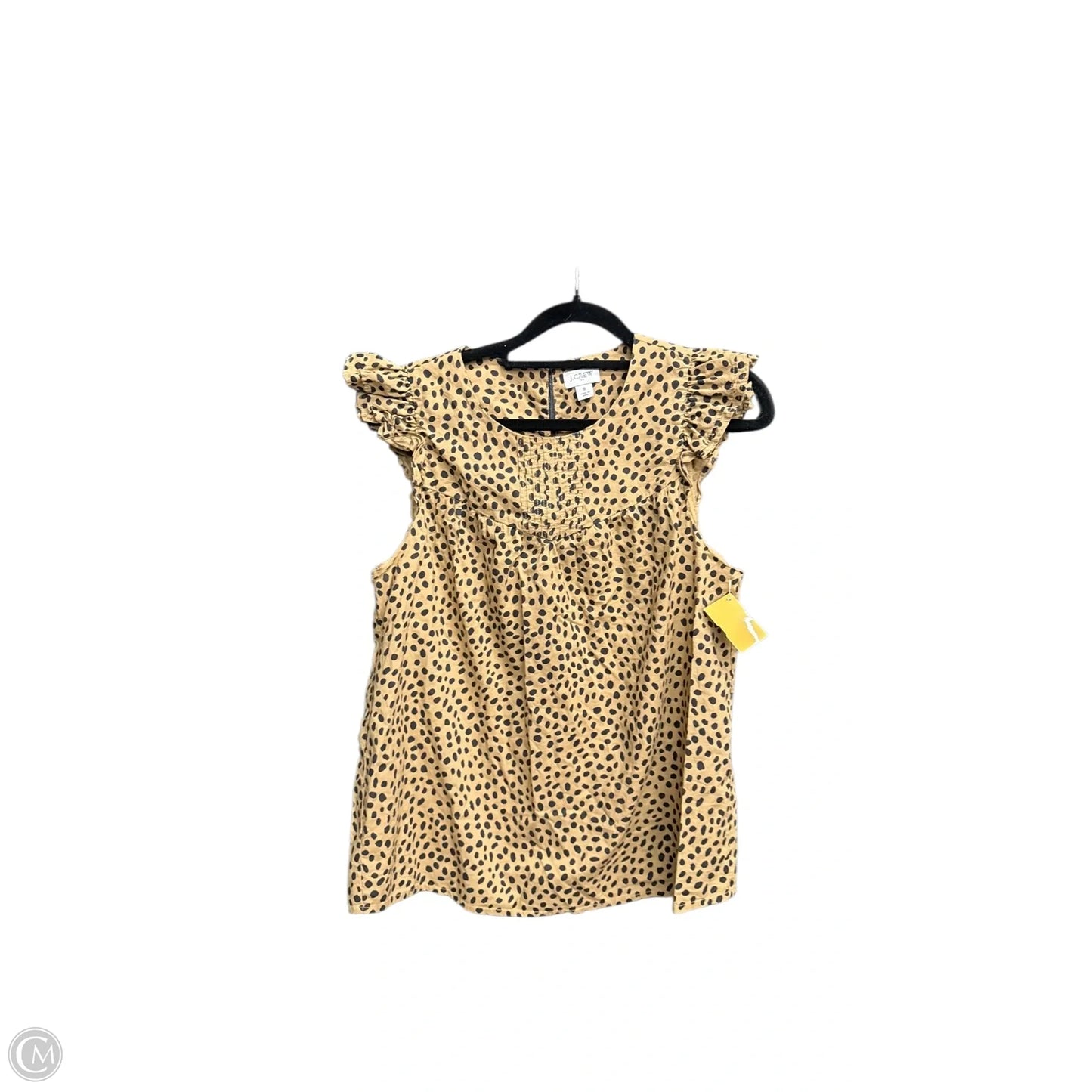 Top Sleeveless By J. Crew In Animal Print, Size: S