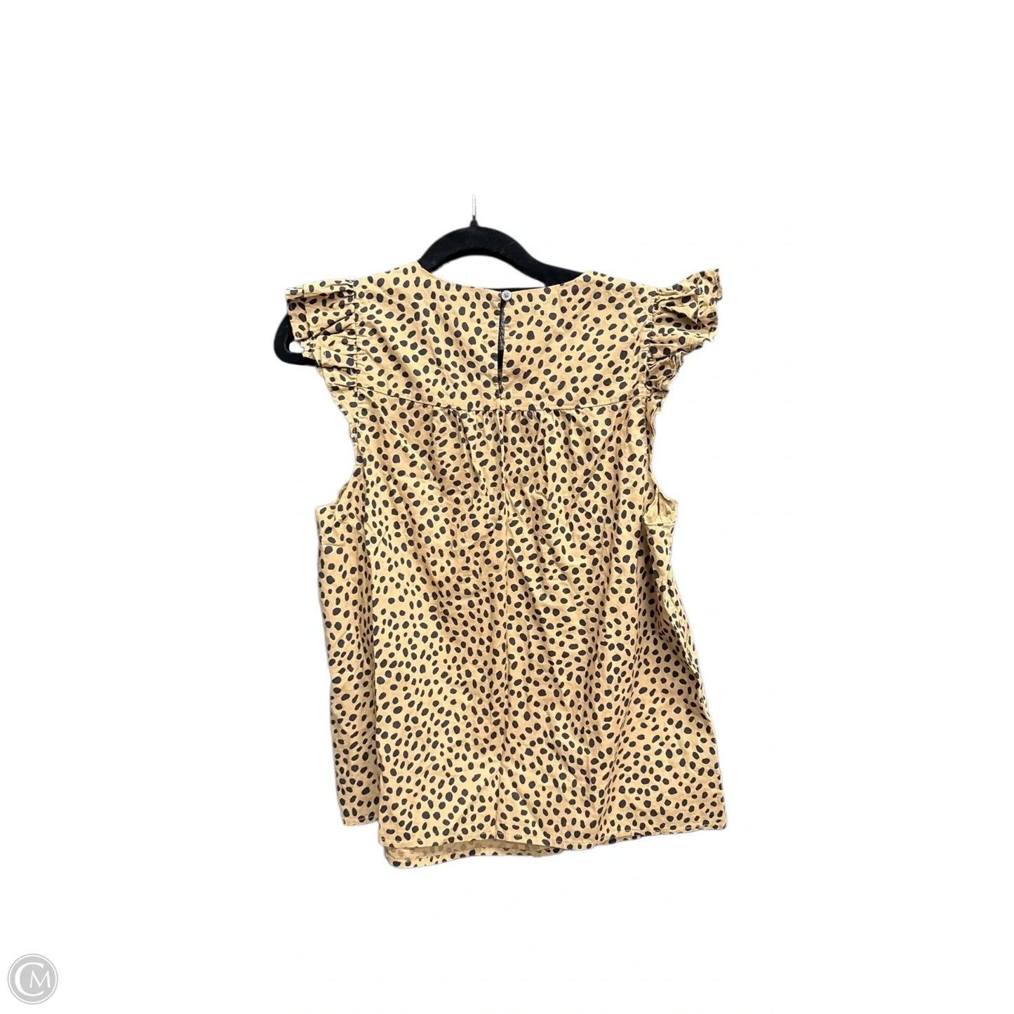 Top Sleeveless By J. Crew In Animal Print, Size: S