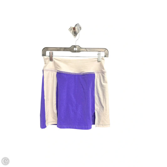 Athletic Skort By Beyond Yoga In Purple & White, Size: Xs