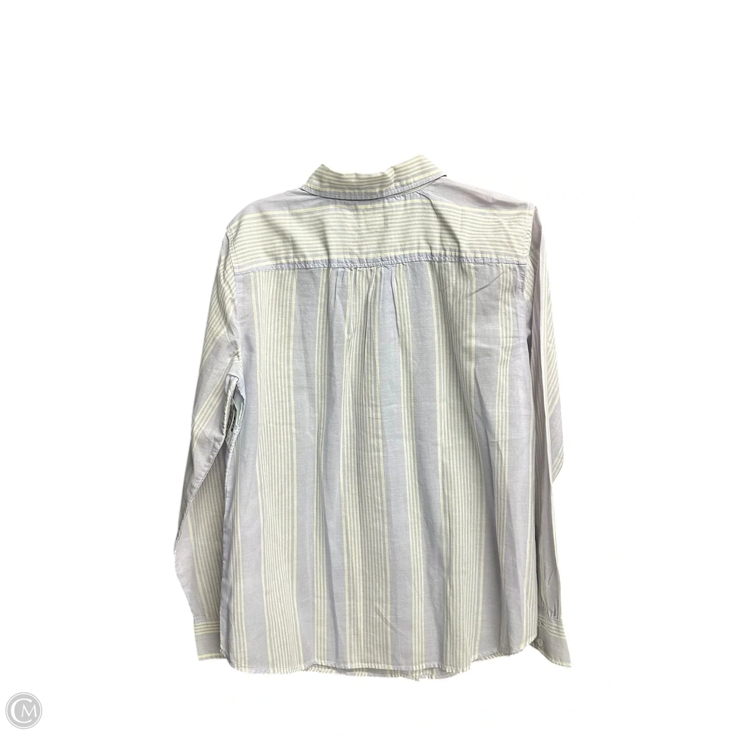 Top Long Sleeve By Talbots In Striped Pattern, Size: M