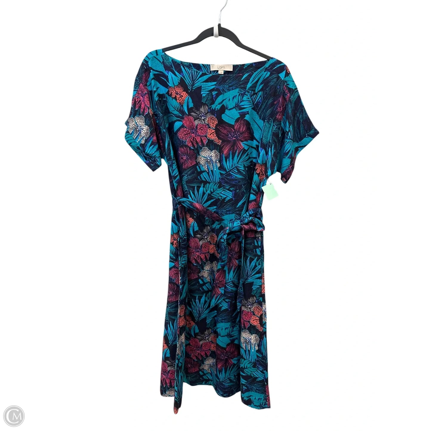 Dress Casual Midi By Loft In Floral Print, Size: S